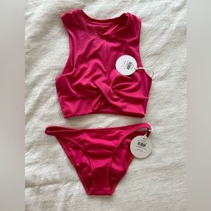 Tori Praver Emmy tank and Marlowe bottom - Strawberry NWT